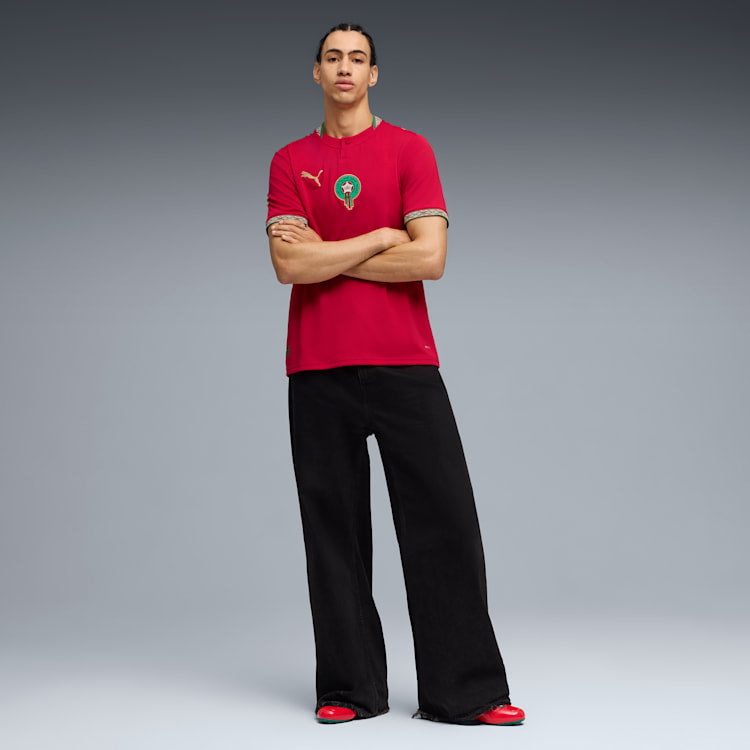 Puma Morocco 26 Home Men's Soccer Jersey - 783317-01-PUMA by Puma | Available at Niky's Sports
