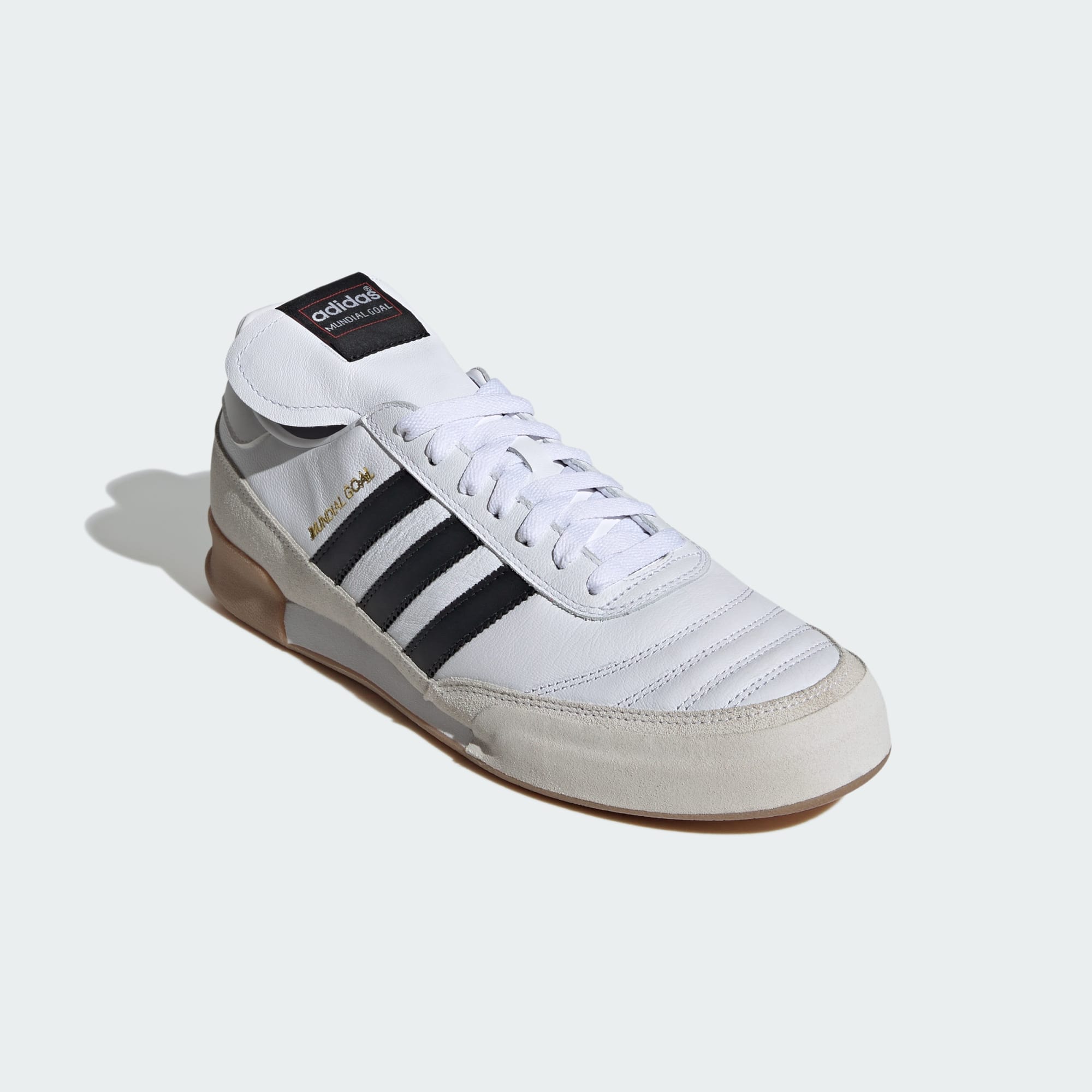 adidas Mundial Goal Indoor Soccer Shoes | adidas soccer | White/Black