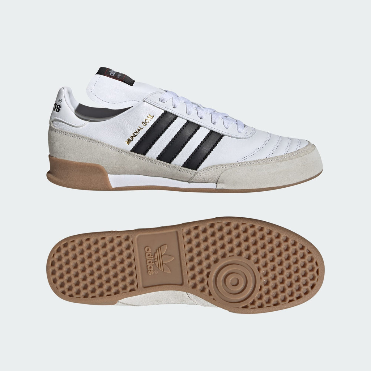 Adidas Mundial Goal Indoor Soccer Shoes - White/Black - ID4047-ADIDAS by adidas | Available at Niky's Sports