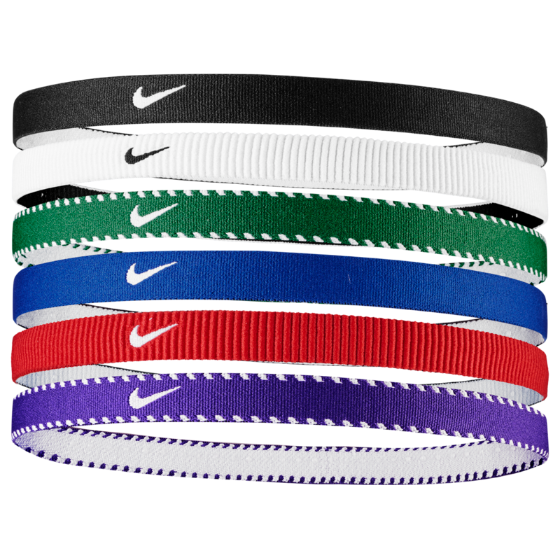 Nike Flex Classic Headbands 6-Pack – Game Royal / University Red / White - N.101.1927.475.OS-NIKE by Nike | Available at Niky's Sports
