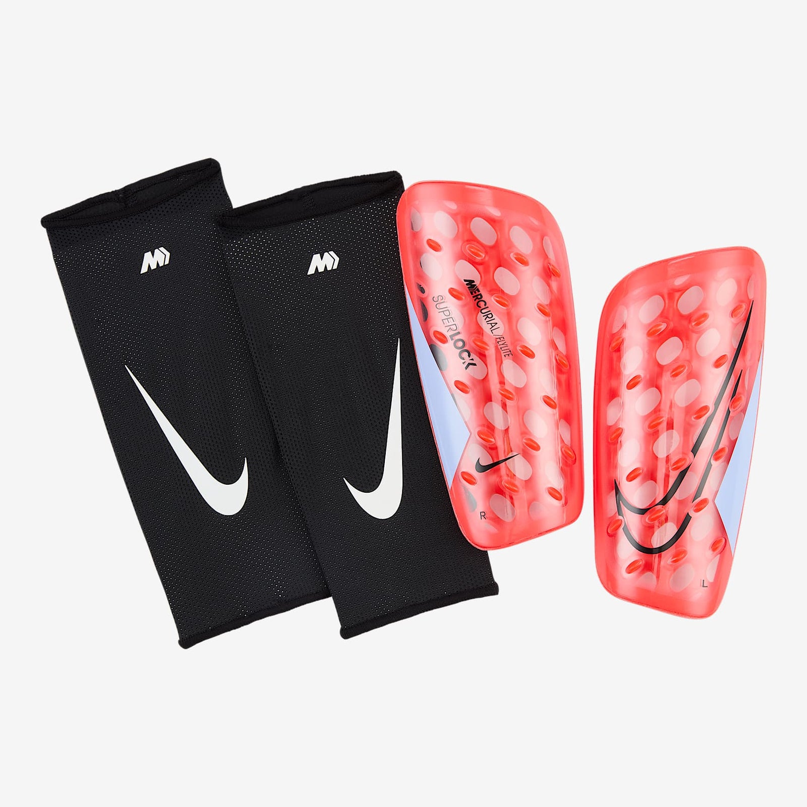 Nike Mercurial FlyLite SuperLock Soccer Shin Guards - DN3608-636-NIKE by Nike | Available at Niky's Sports