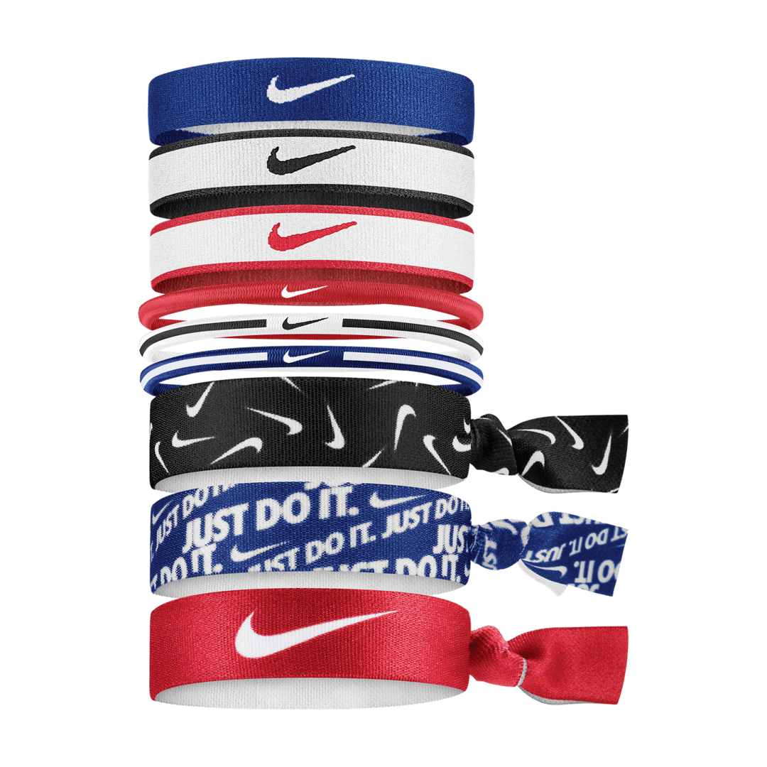 Nike Mixed Ponytail Holders - 9 Pack - N0003537489OS-NIKE by Nike | Available at Niky's Sports