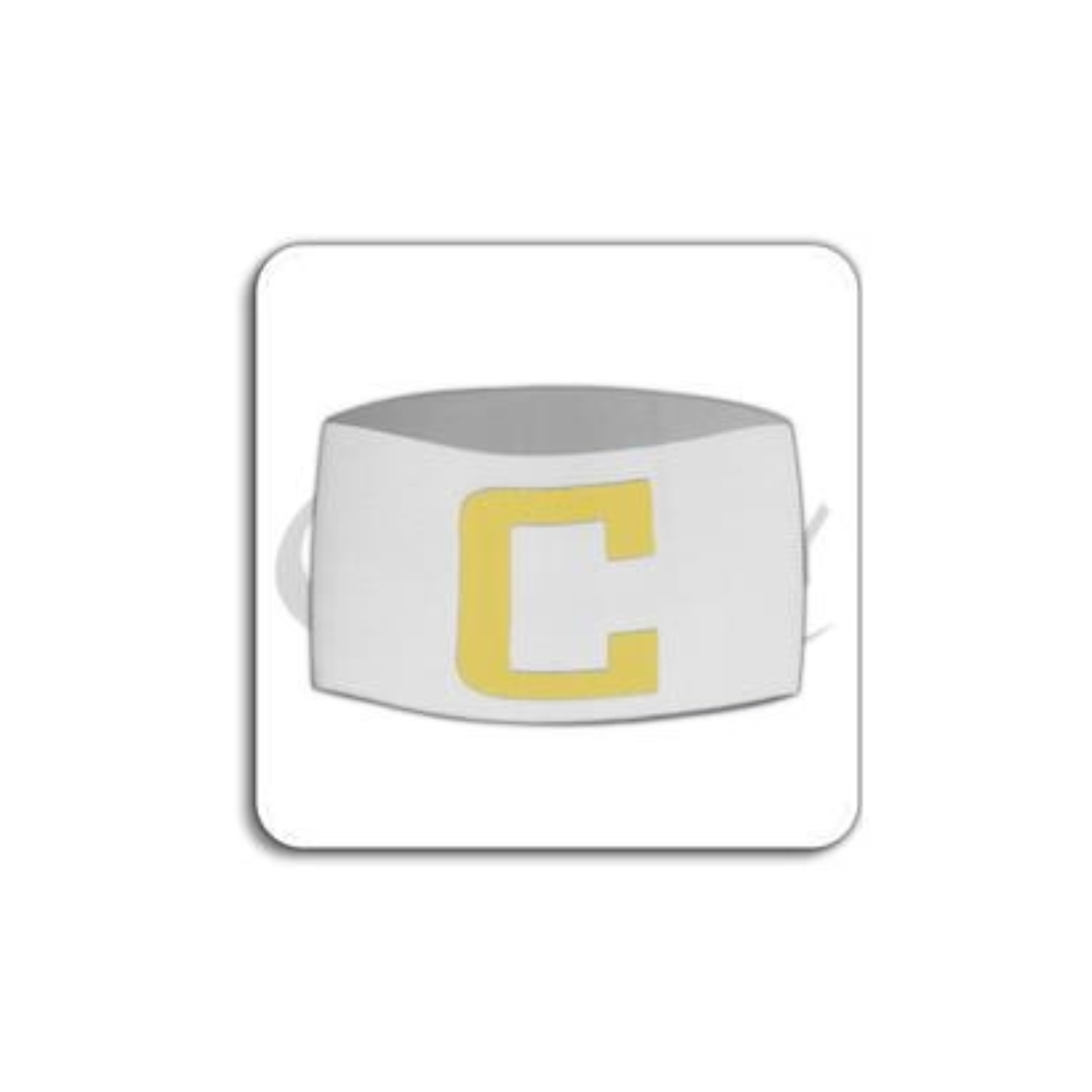 Captain Arm Band White/Gold - 121822-107-CENTURY by Century | Available at Niky's Sports