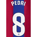 FC Barcelona Pedri Home Name and Number Set 23/24 - BAR24-PEDRI-H-AUTHENTIC by Authentic | Available at Niky's Sports