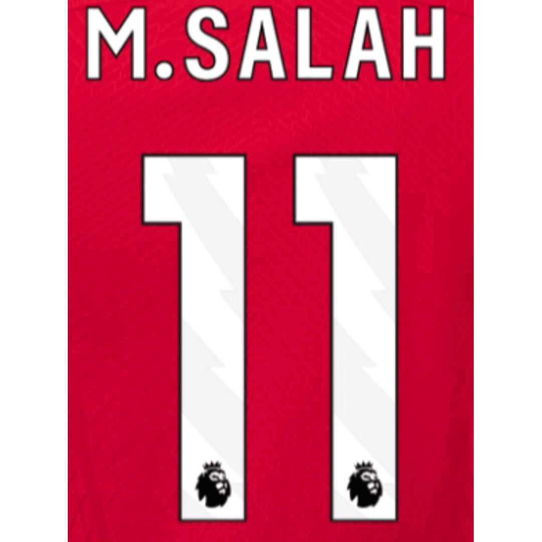 EPL M. Salah 23/24 White Name and Number Set