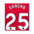 EPL Sancho 23/24 White Name and Number Set