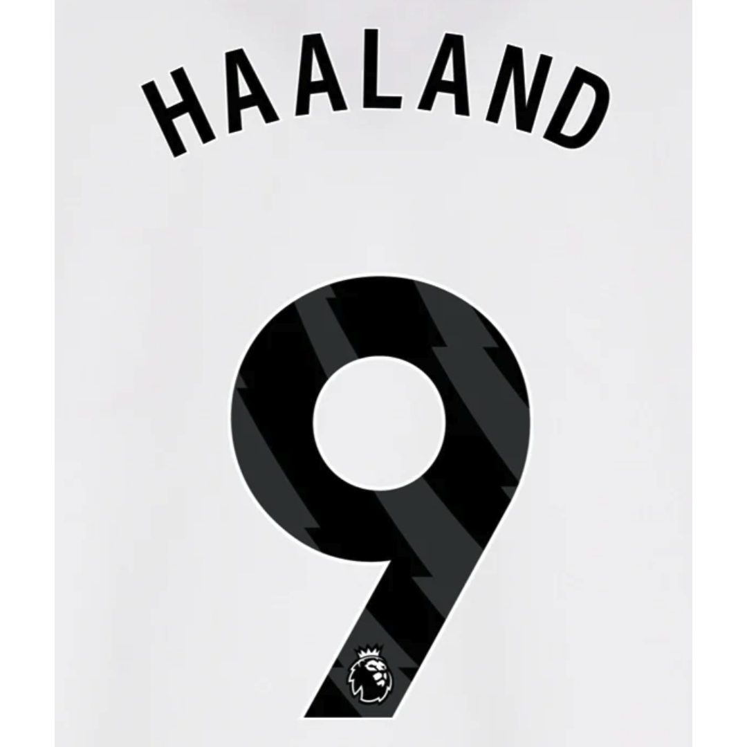 EPL Haaland 23/24 Black Name and Number Set