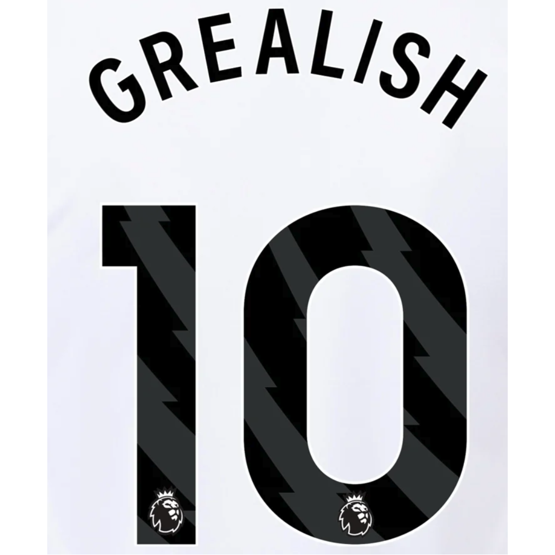 EPL Grealish 23/24 Black Name and Number Set - EPL23-GREALISH-A-AUTHENTIC by Authentic | Available at Niky&#39;s Sports