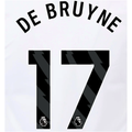 EPL De Bruyne 23/24 Black Name and Number Set - EPL23-DEBRUYNE-A-AUTHENTIC by Authentic | Available at Niky's Sports