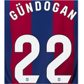 FC Barcelona Gundogan Home 23/24 Name and Number Set - BAR24-GUN-H-AUTHENTIC by Authentic | Available at Niky's Sports