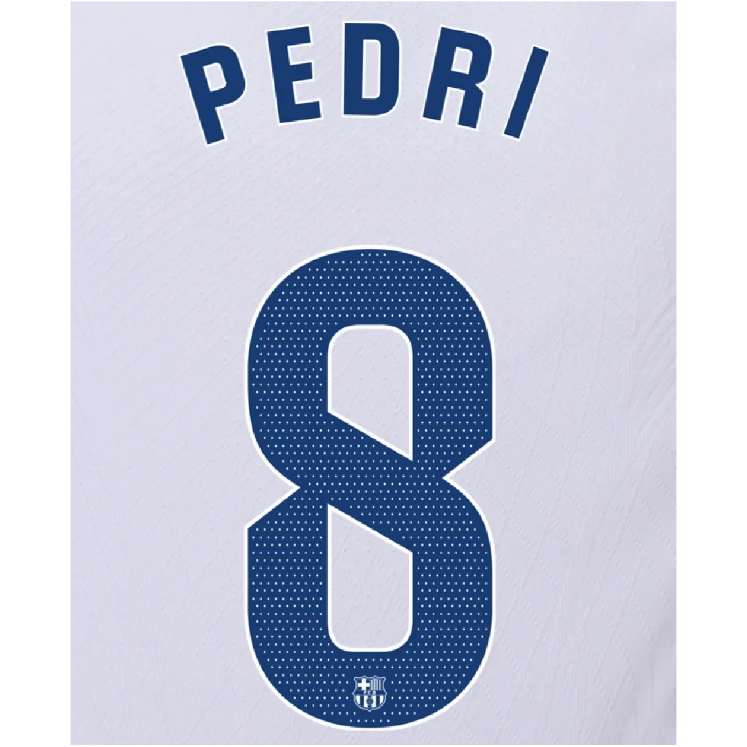 FC Barcelona Pedri Away 23/24 Name and Number Set - BAR24-PEDRI-A-AUTHENTIC by Authentic | Available at Niky's Sports