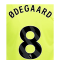 Odegaard #8 Player Name Set EPL 2023 Black