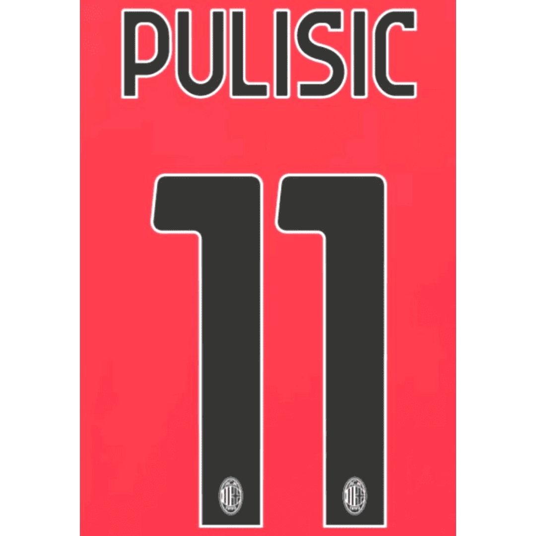 AC Milan Pulisic 23/24 Home Name and Number Set