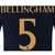 Real Madrid Bellingham 23/24 Away Name and Number Set