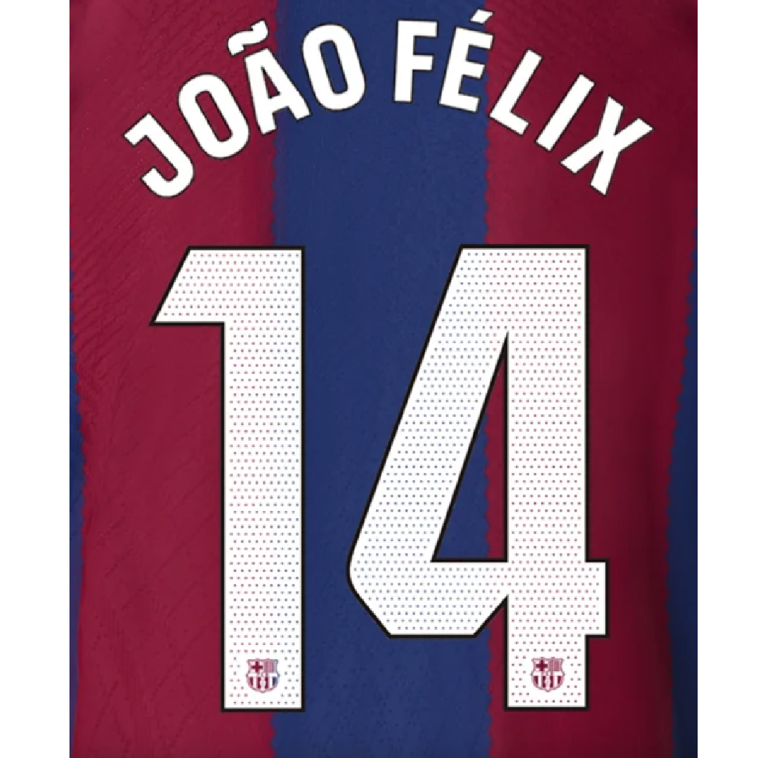 FC Barcelona Jao Felix Home 23/24 Name Set - BAR24-JFELIX-H-AUTHENTIC by Authentic | Available at Niky&#39;s Sports