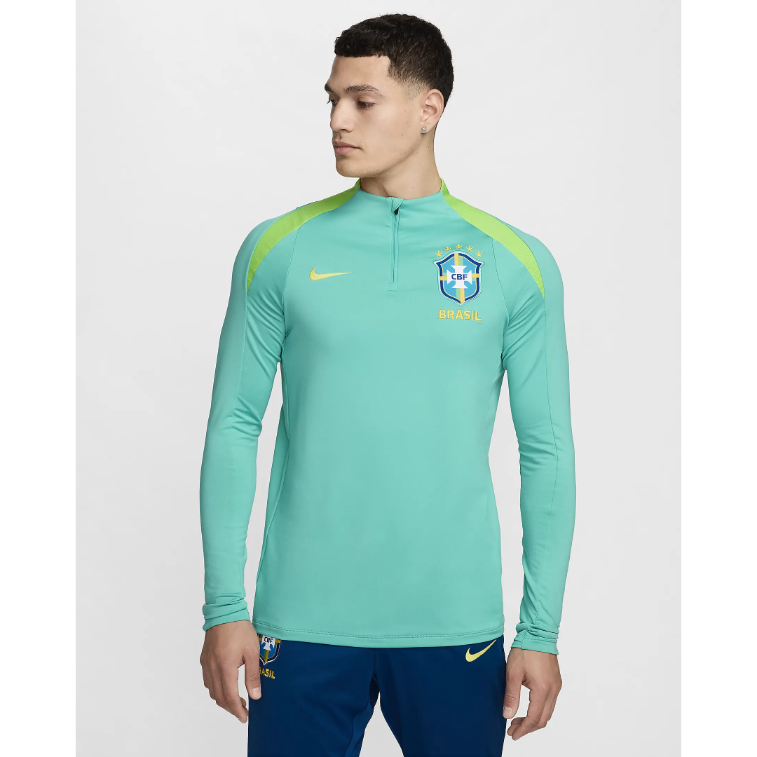 Nike Brazil Strike Men's Dri-FIT Soccer Drill Top - FJ2989-445-NIKE by Nike | Available at Niky's Sports