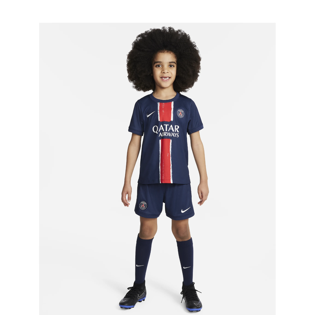Nike Paris Saint-Germain 2024 Stadium Home Little Kids' Soccer Replica 3-Piece Kit - FN9235-411-NIKE by Nike | Available at Niky's Sports