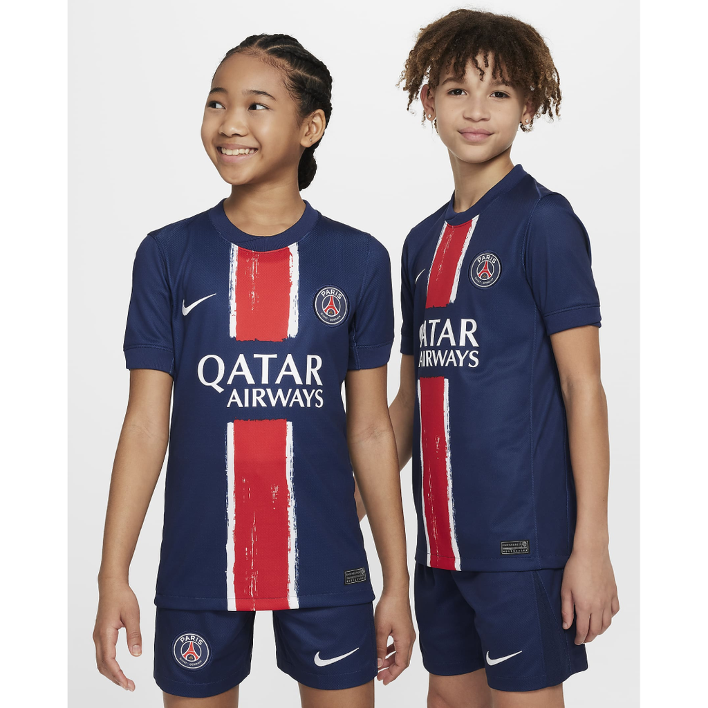 Nike Paris Saint-Germain 2024/25 Stadium Home Big Kids' Dri-FIT Soccer Replica Jersey - FN9155-411-NIKE by Nike | Available at Niky's Sports