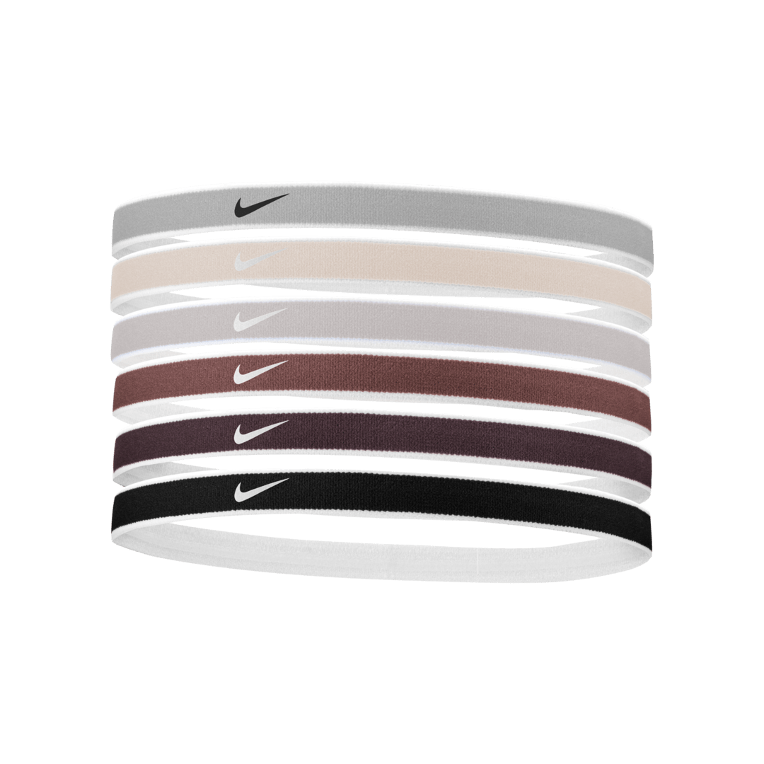 NIKE SWOOSH SPORT HEADBANDS 6 PK TIPPED - N.100.2021.137.OS-NIKE by Nike | Available at Niky's Sports