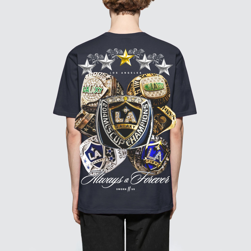 Sworn To Us LA Galaxy Rings Tee - STU-SS-LAGRINGS-4-SWORN TO US by Sworn To Us | Available at Niky's Sports