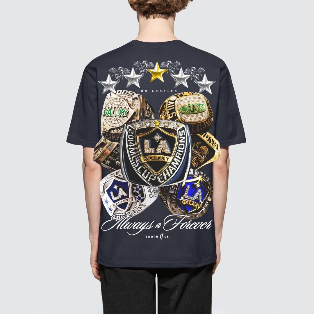 Sworn To Us LA Galaxy Rings Tee - STU-SS-LAGRINGS-4-SWORN TO US by Sworn To Us | Available at Niky's Sports