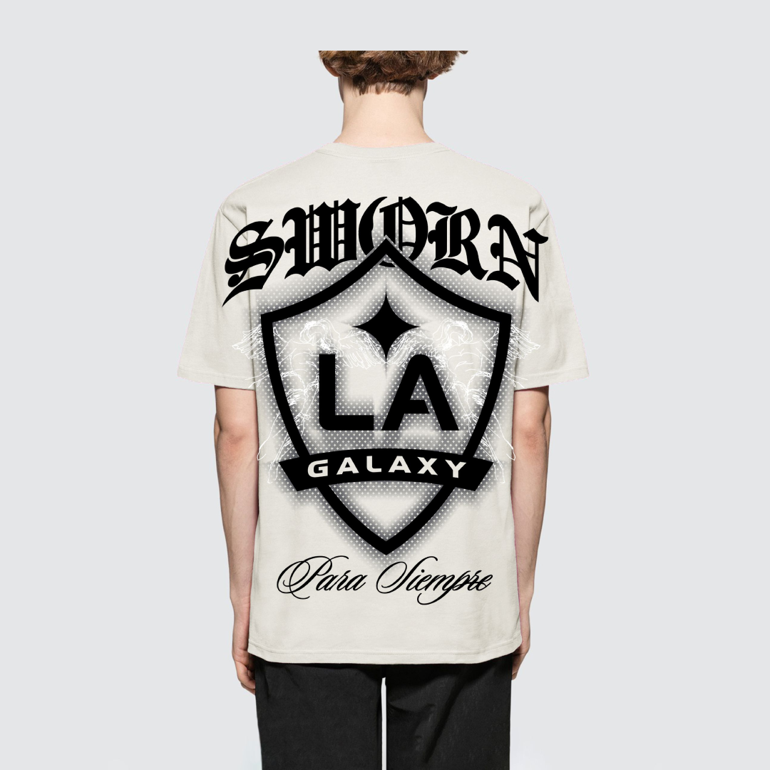 Sworn To Us LA Galaxy Shield Tee - STU-SS-LAGSHIELD-4-SWORN TO US by Sworn To Us | Available at Niky's Sports