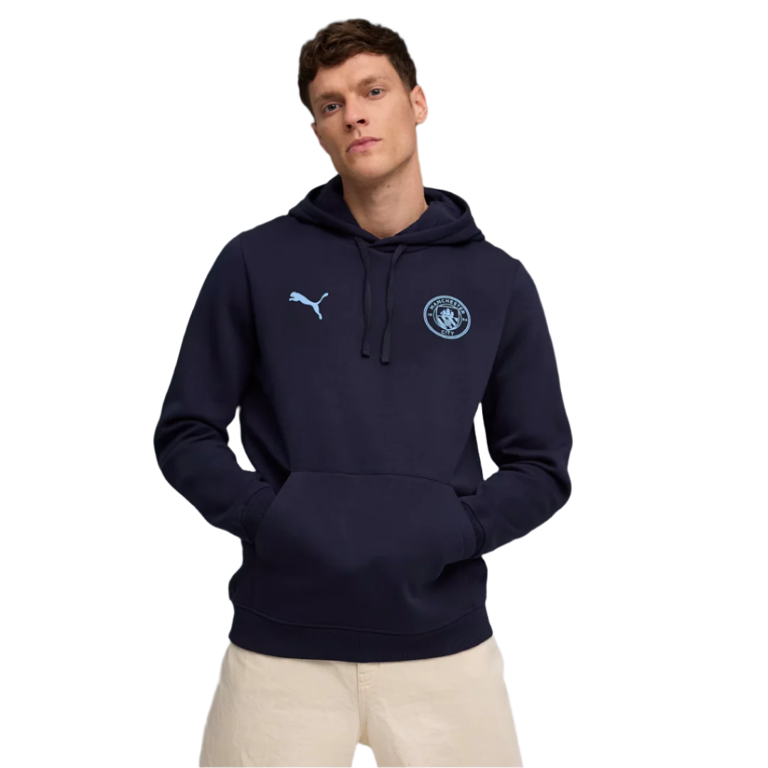 Puma Manchester City FtblEssentials Hoodie Men - 782707-20-PUMA by Puma | Available at Niky's Sports