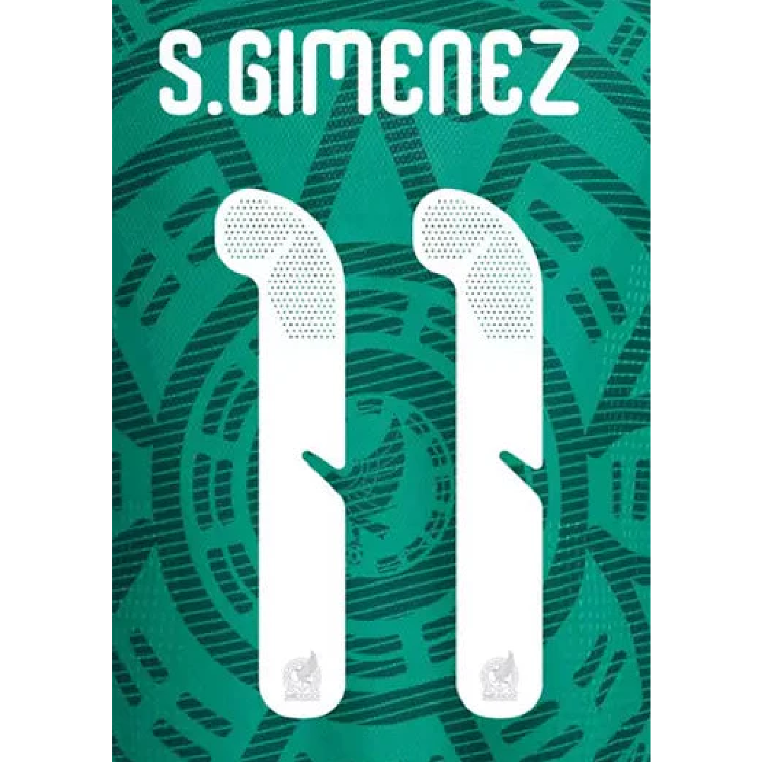 S. Gimenez #11 Mexico Home Name Set 2026 - SG11-MX26-HM by Authentic | Available at Niky's Sports