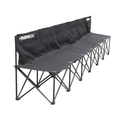 Kwikgoal 6-SEAT KWIK Soccer Bench - Black - 9B926-KWIKGOAL by Kwikgoal | Available at Niky's Sports