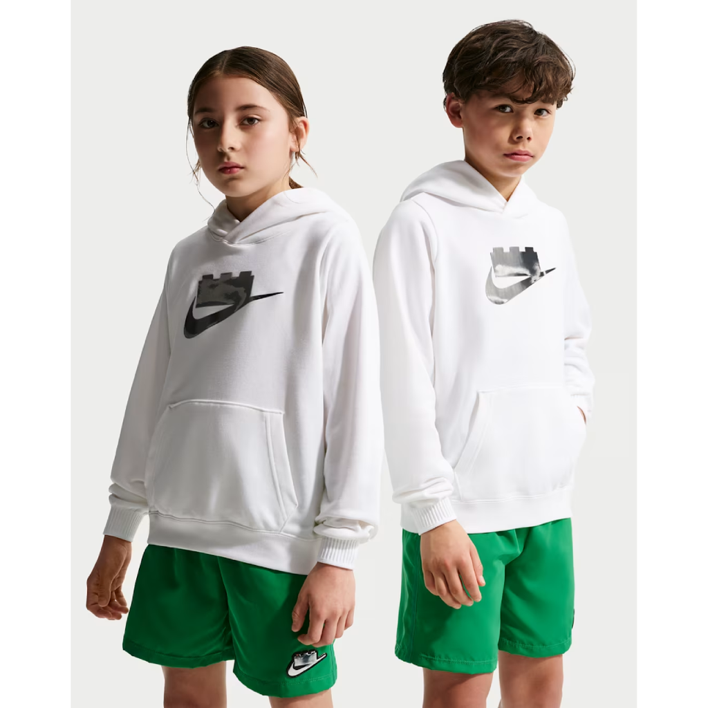 Nike x LEGO® Collection Big Kids' Hoodie - IO3116-100-NIKE by Nike | Available at Niky's Sports