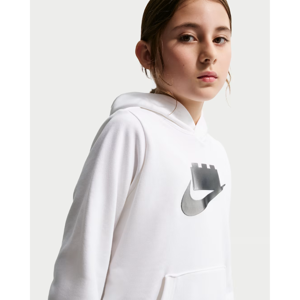 Nike x LEGO® Collection Big Kids' Hoodie - IO3116-100-NIKE by Nike | Available at Niky's Sports