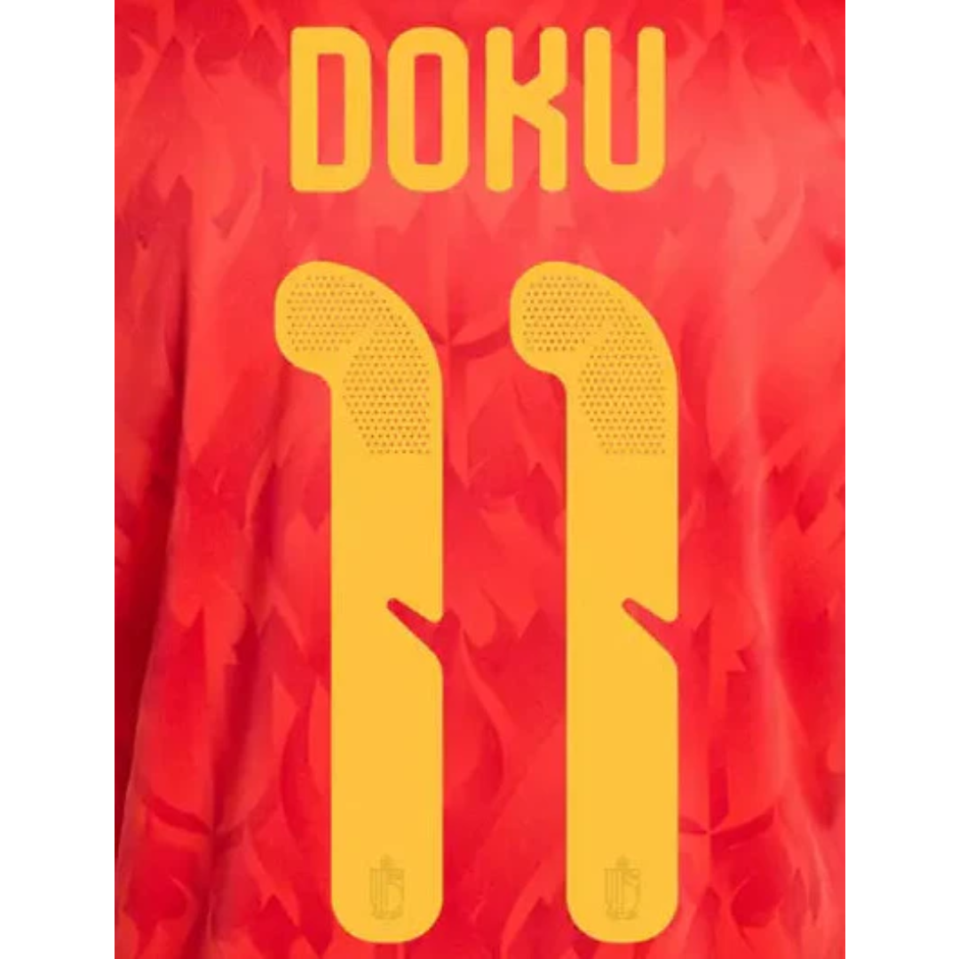 Doku #11 Belgium Home Name Set 2026