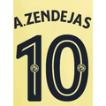 Zendejas #10 Club America Home Name Set 2026 - CA26-Z10-HM by Authentic | Available at Niky's Sports