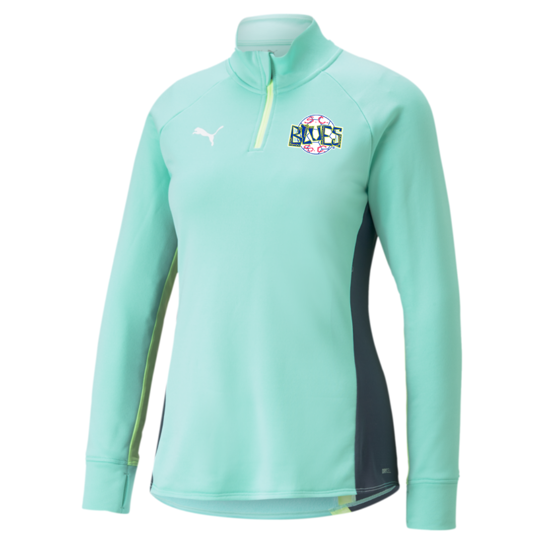 Puma SC Blues Women&#39;s Blaze 1/4 Zip Top - 658301-02-PUMA by Puma | Available at Niky&#39;s Sports