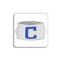 Captain Arm Band White/Royal - 121822-104-CENTURY by Century | Available at Niky's Sports