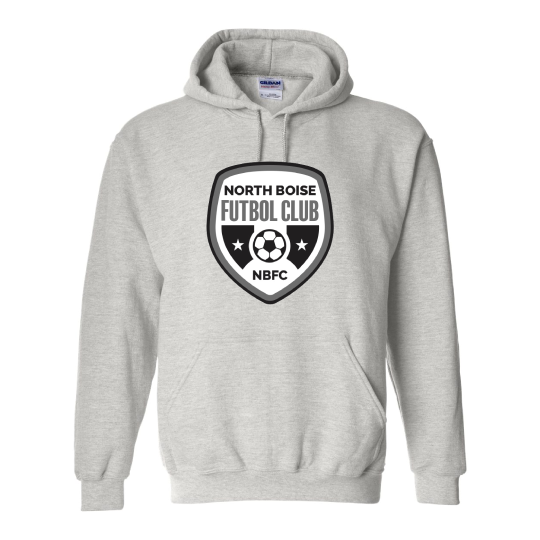 North Boise Unisex Hoodie (18500) - Grey and Black Available -  by Niky's Sports | Available at Niky's Sports