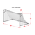 Kwikgoal Net 8H x 24 W x 3D x 8 1/2B, 3 1/2″ mesh , HTPP, Solid Braid Knotless