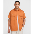 Nike Club America Men's Life Woven Military Short-Sleeve Button-Down Shirt - FQ7829-831-NIKE by Nike | Available at Niky's Sports