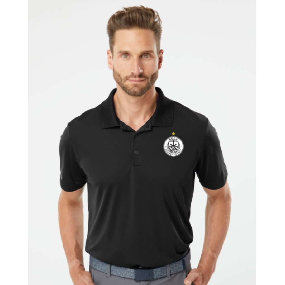adidas BOCA OC Men's Black Performance Polo (A230)