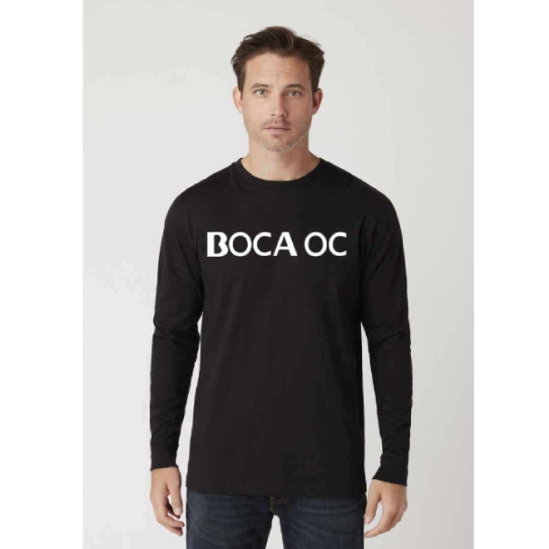 BOCA OC Men's Long sleeve Tee - Black (CH-MC1144) -  by Niky's Sports | Available at Niky's Sports