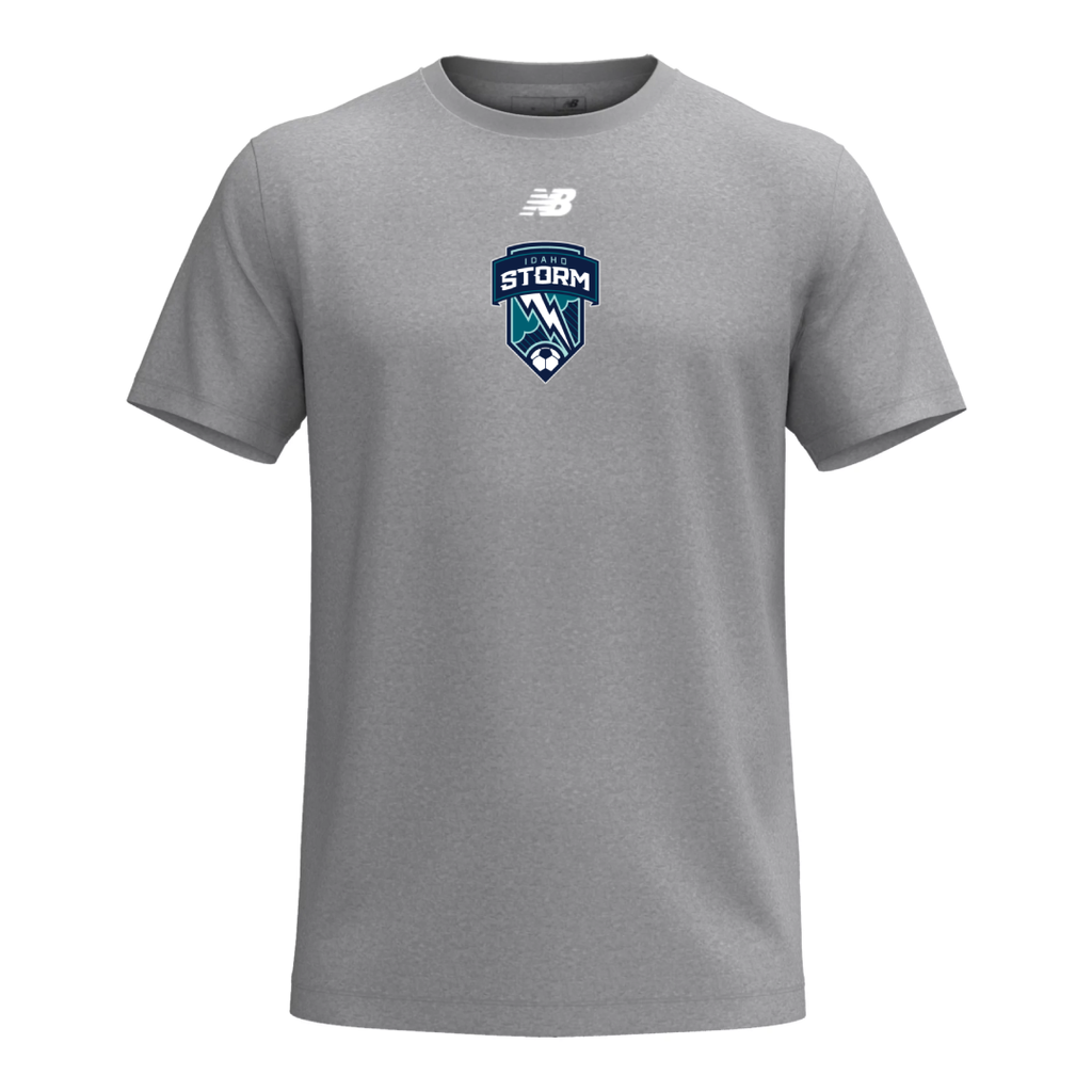 NB Idaho Storm Activate Tee Grey & Navy - Youth/Womens/Mens -  by Niky's Sports | Available at Niky's Sports