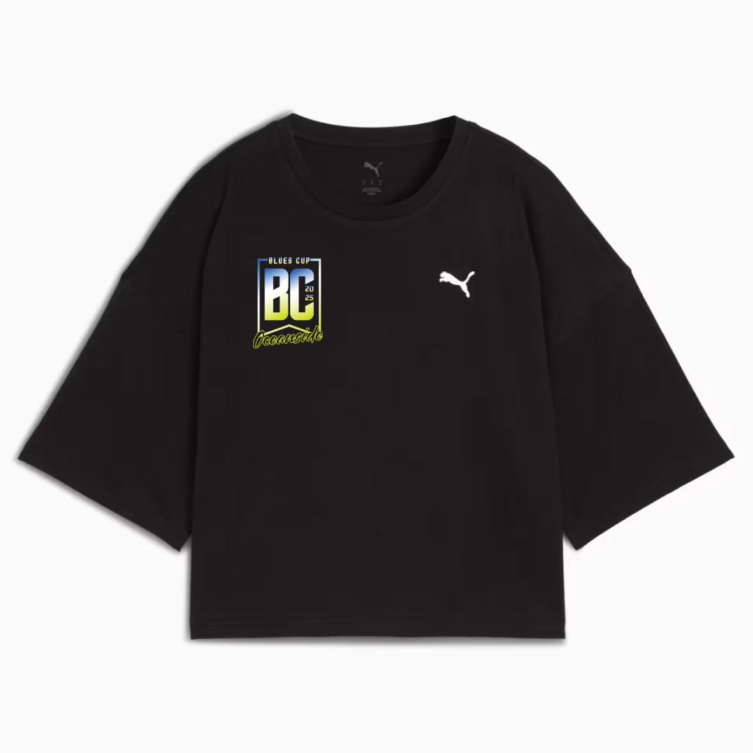 PUMA SC BLUES CUP 2025 WOMEN'S OVERSIZED TEE - 3 COLORS AVAILABLE -  by Niky's Sports | Available at Niky's Sports