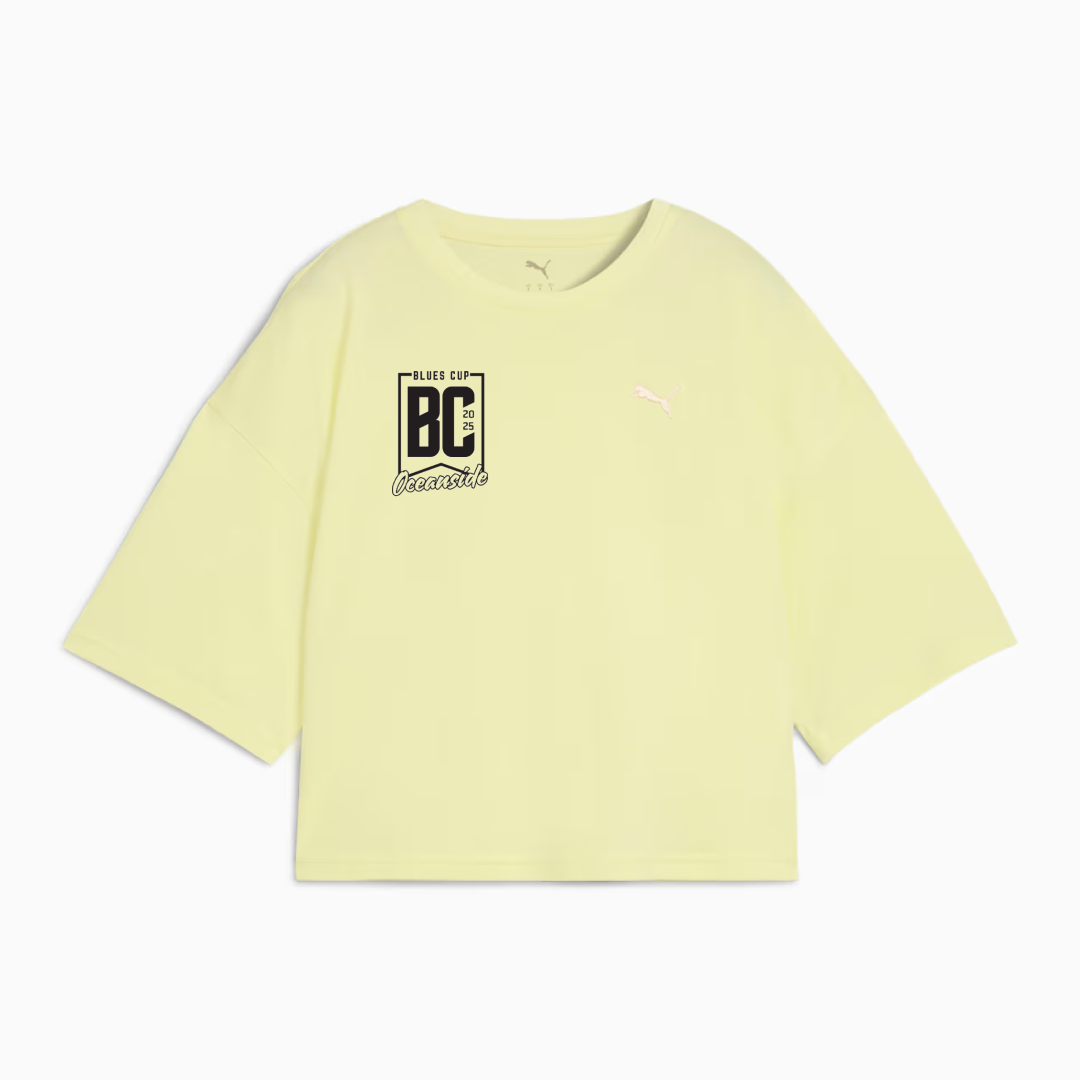 PUMA SC BLUES CUP 2025 WOMEN'S OVERSIZED TEE - 3 COLORS AVAILABLE -  by Niky's Sports | Available at Niky's Sports