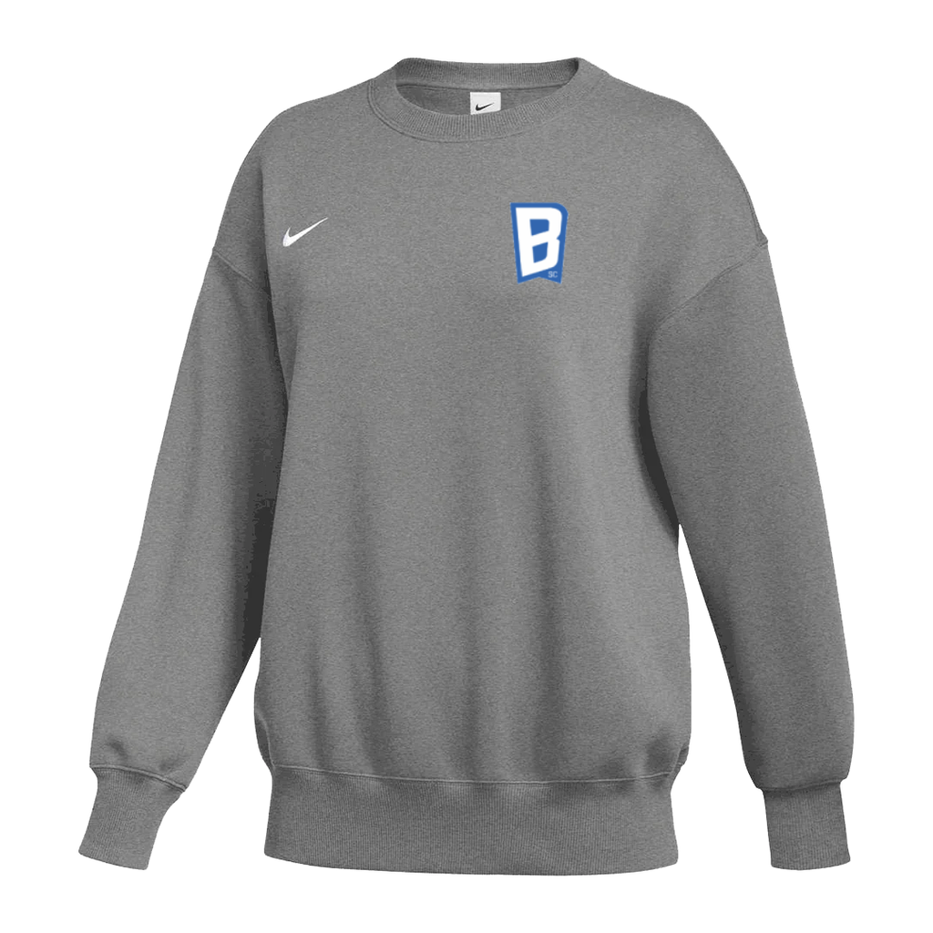 Nike SC Blues Phoenix Fleece Women's Pullover Crew - AVAILABLE IN BLACK & GREY - HF6896-010-SCBLUES-NIKE by Nike | Available at Niky's Sports