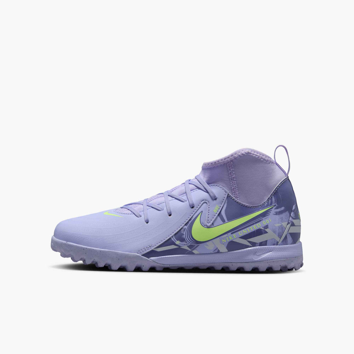 Nike United Jr. Phantom Luna 2 Academy Kids&#39; TF High-Top Soccer Shoes - HF1581-500-NIKE by Nike | Available at Niky&#39;s Sports