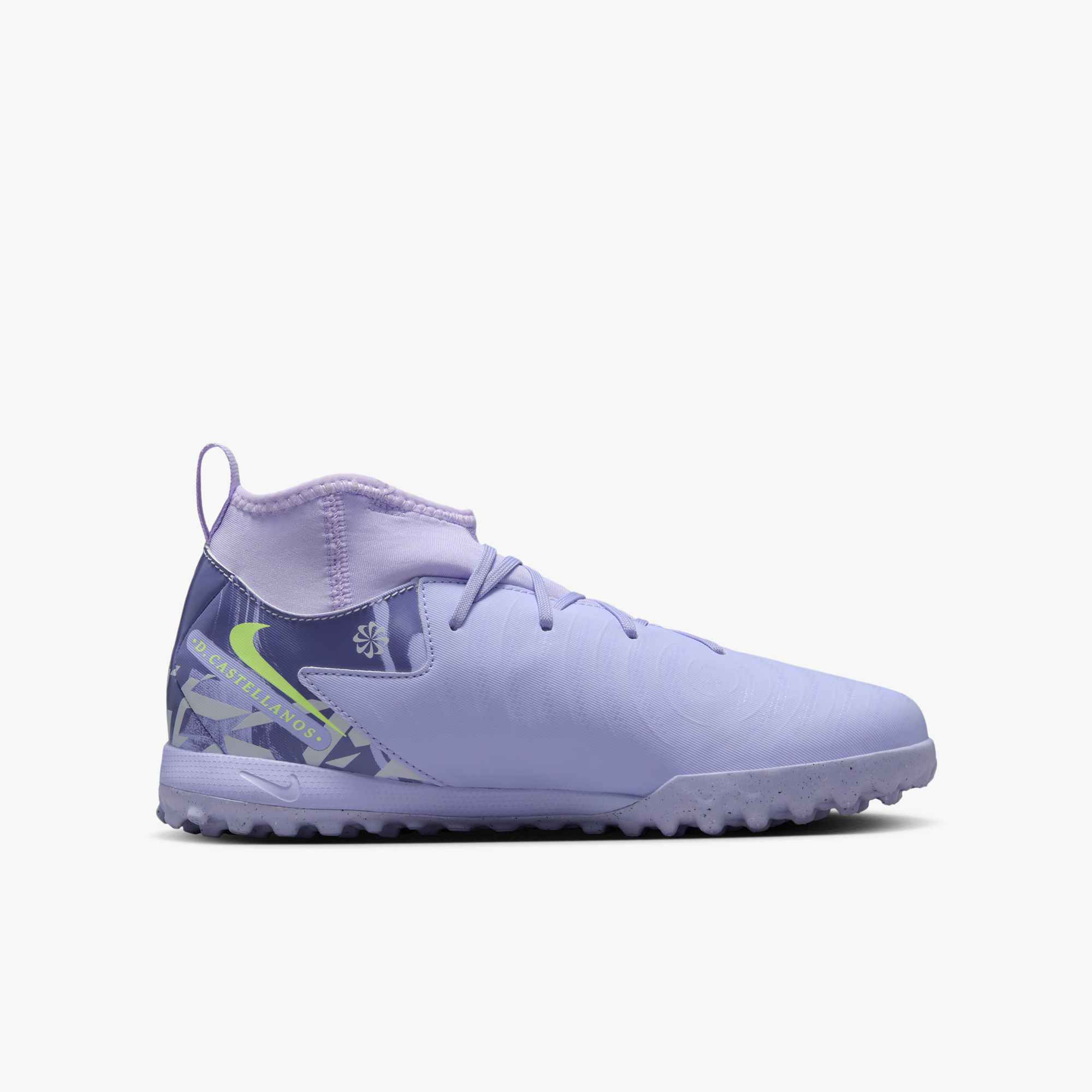 Nike United Jr. Phantom Luna 2 Academy Kids' TF High-Top Soccer Shoes - HF1581-500-NIKE by Nike | Available at Niky's Sports