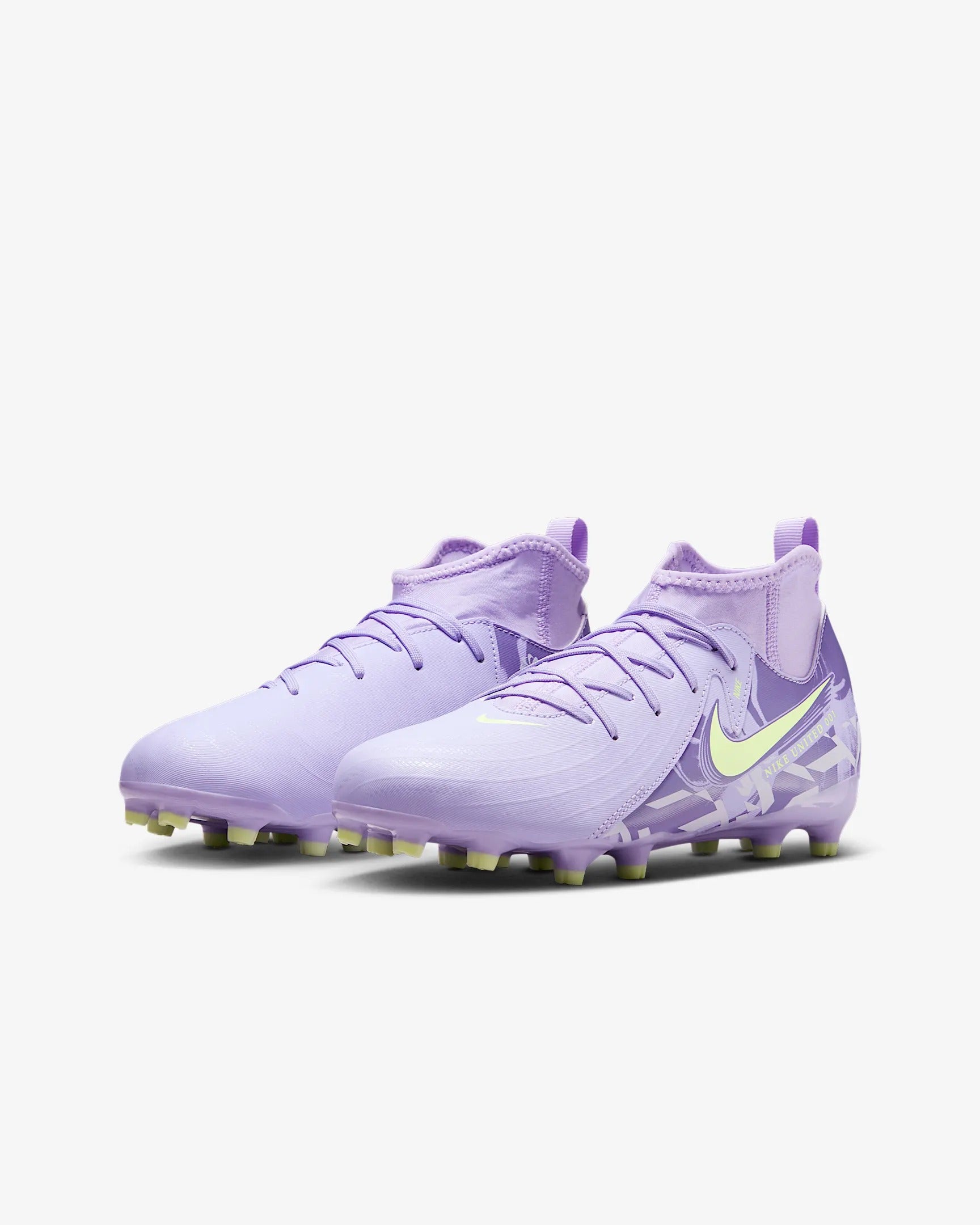 Nike United Jr. Phantom Luna 2 Academy FG Kids' Soccer Cleats – Purple
