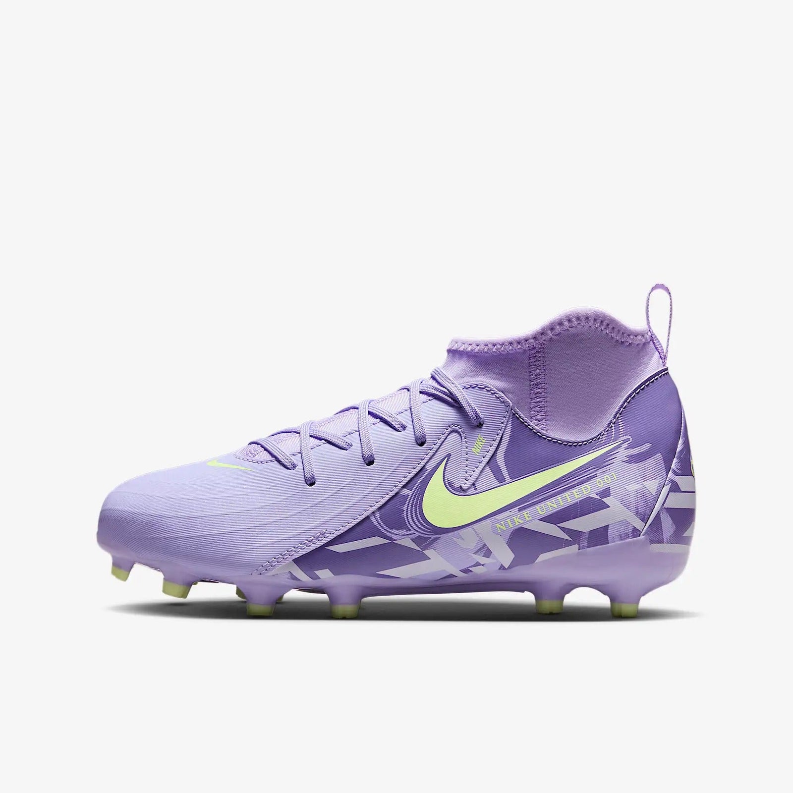 Nike United Jr. Phantom Luna 2 Academy FG Kids' Soccer Cleats – Purple Agate - HF1582-500-NIKE by Nike | Available at Niky's Sports