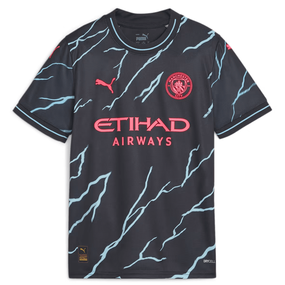 Puma Manchester City Youth 3rd Stadium Jersey 23-24 - 770463-03-PUMA by Puma | Available at Niky's Sports