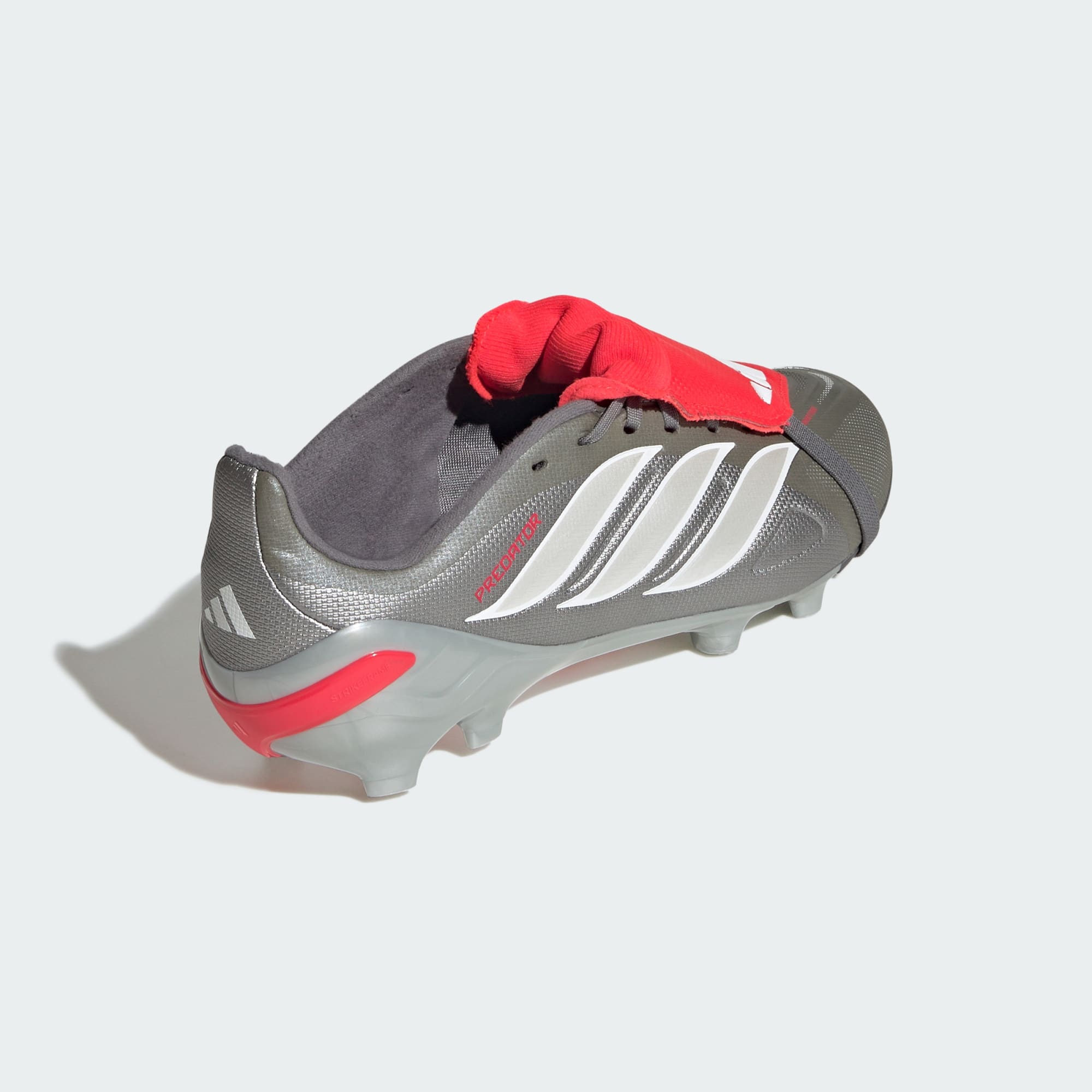 adidas Predator League Fold-Over Tongue Firm Ground Soccer Cleats Kids Grey 12K -
